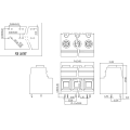 15.0mm Pitch Super Super Current Type PCB Terminal Block 115A1000V